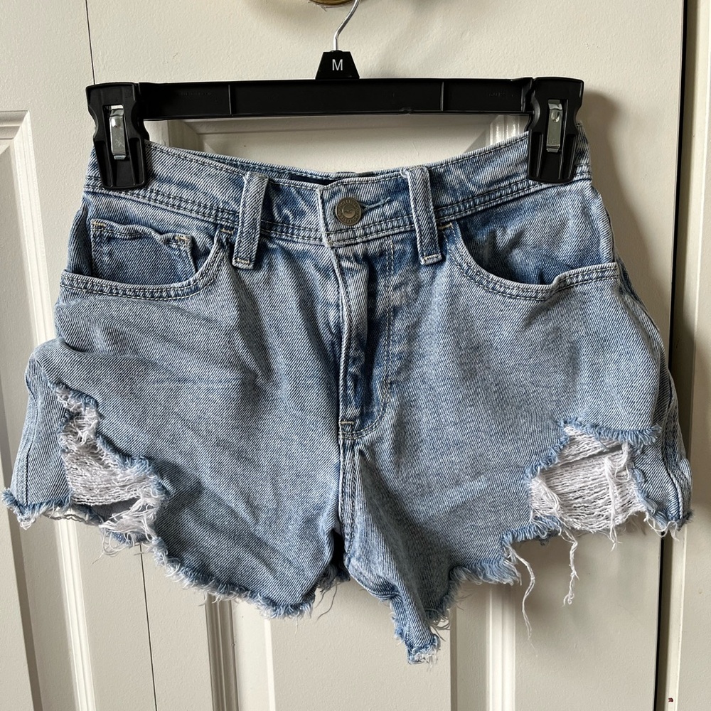 Blue hollister Jean shorts